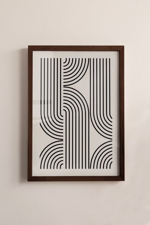 Curved Lines No2 Premium Poster