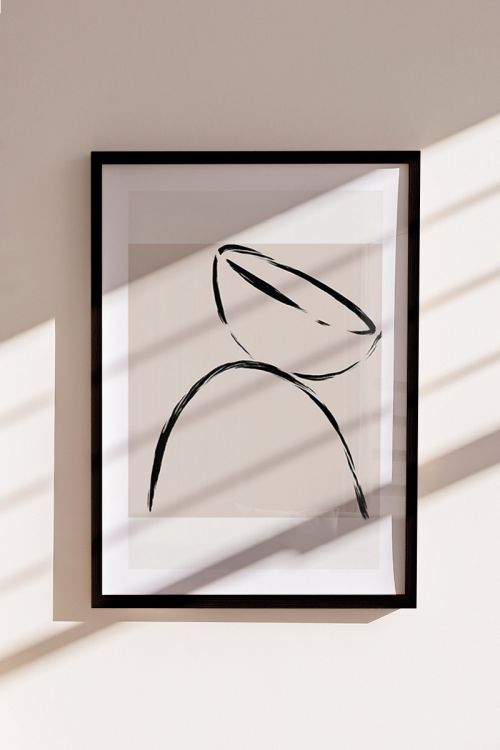 Line Art Abstract No14 Premium Poster