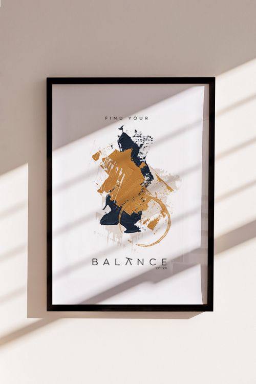 Find Your Balance No5 Premium Poster