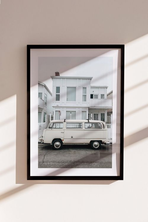 White Truck Premium Poster