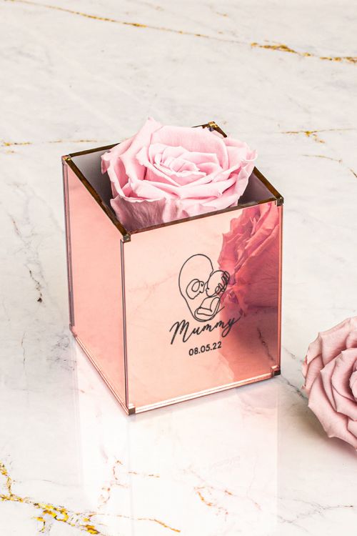 Παντοτινά Τριαντάφυλλα, Forever Rose Pink Gold - Dear Mummy