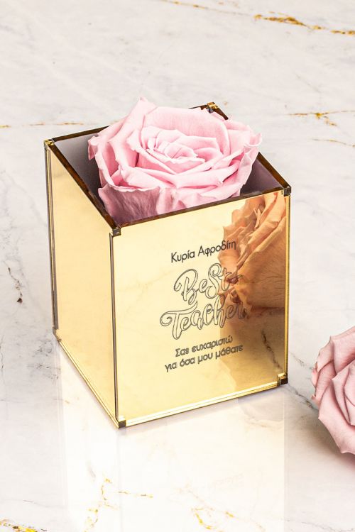 Παντοτινά Τριαντάφυλλα, Forever Pink Rose Mirror - Best Teacher