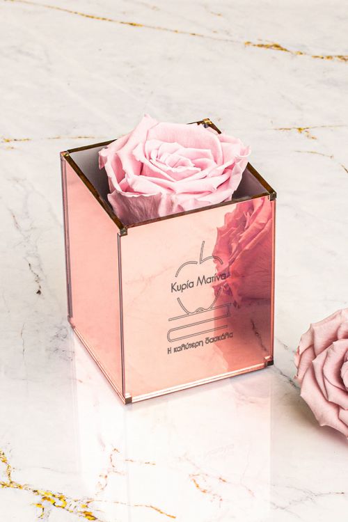 Παντοτινά Τριαντάφυλλα, Forever Rose Pink Gold - My Teacher