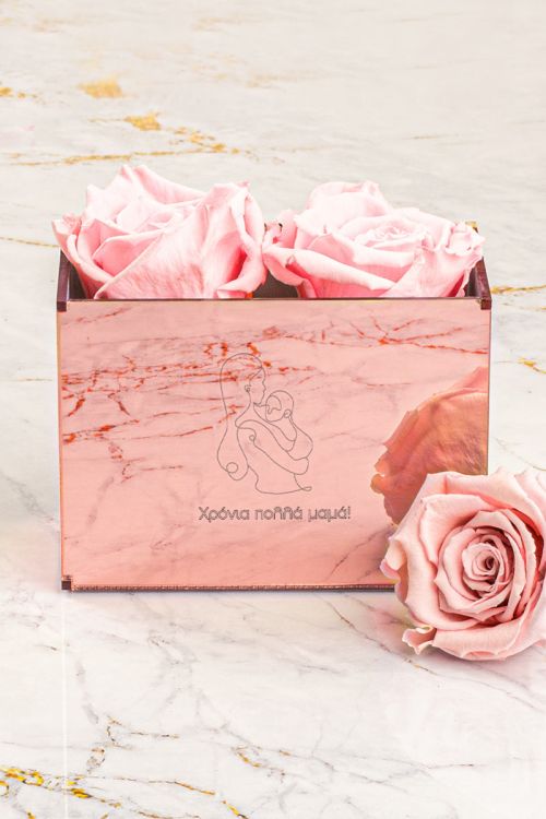 Παντοτινά Τριαντάφυλλα, Forever Rose Pink Gold - Mother Hugging
