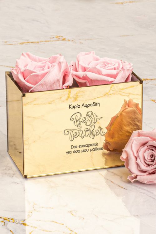 Παντοτινά Τριαντάφυλλα, Forever Pink Rose Mirror - Best Teacher
