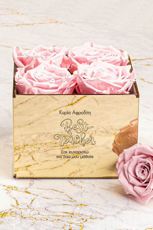Παντοτινά Τριαντάφυλλα, Forever Pink Rose Mirror - Best Teacher