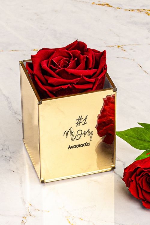 Παντοτινά Τριαντάφυλλα, Forever Red Rose Mirror - Number One Mom