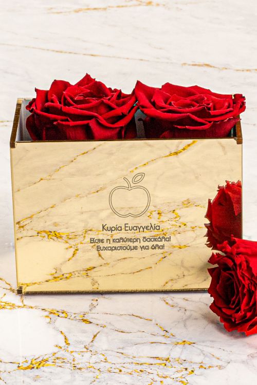 Παντοτινά Τριαντάφυλλα, Forever Red Rose Mirror - Apple