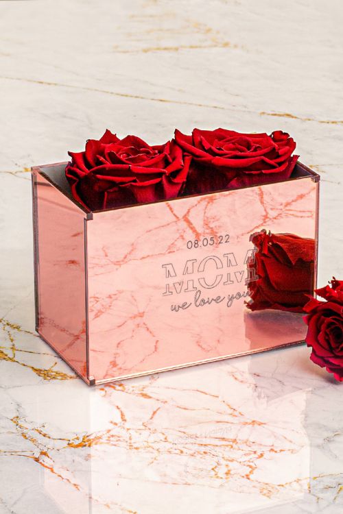 Παντοτινά Τριαντάφυλλα, Forever Rose Pink Gold - Mom Love
