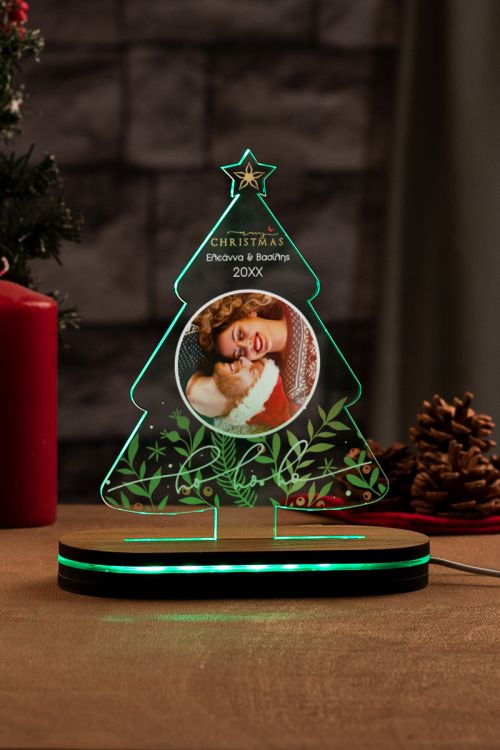 Xmas Tree Photo, Φωτιστικό Led με Φωτογραφία