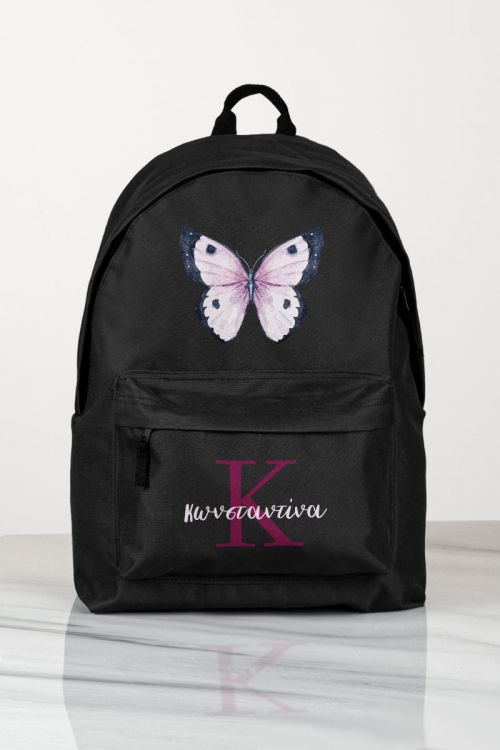 Σχολική Τσάντα Δημοτικού, Μαύρο Χρώμα, Fly Monogram