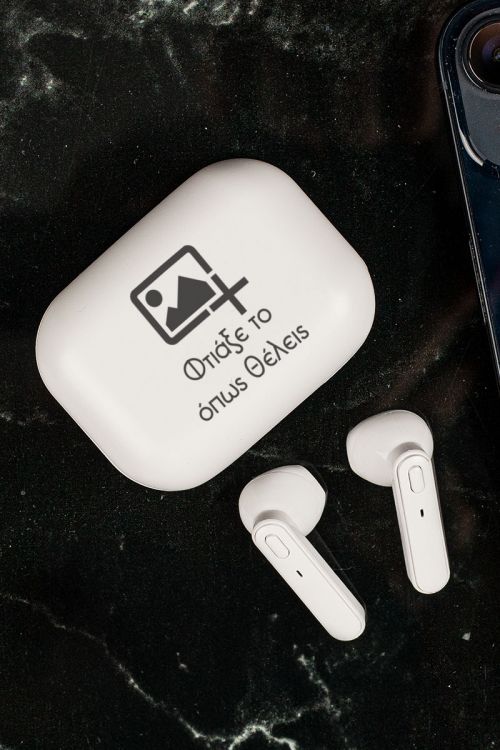 Earbud Bluetooth Handsfree Ακουστικά με Θήκη Φόρτισης & Σχέδιο DIY