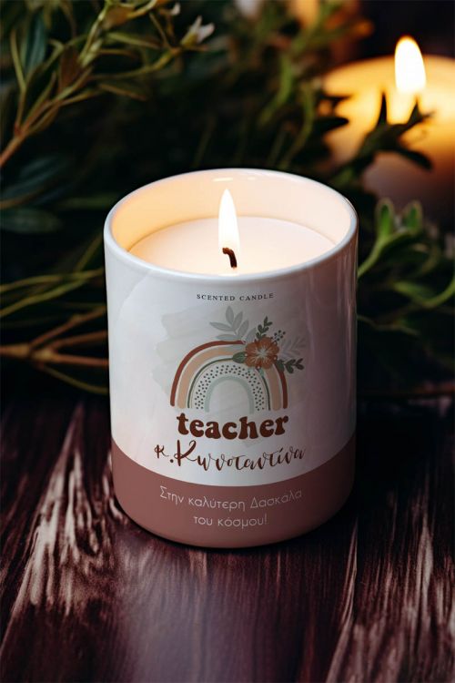 Αρωματικό Κερί, Χειροποίητο με Άρωμα Vanilla Cream, Teach Love