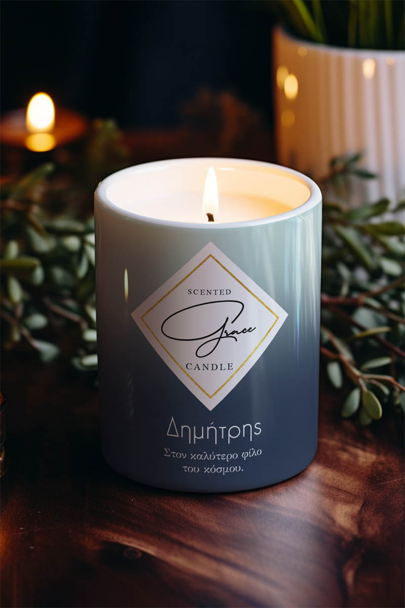 Αρωματικό Κερί, Χειροποίητο με Άρωμα Vanilla Cream, Grace