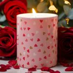 Αρωματικό Κερί, Χειροποίητο με Άρωμα Vanilla Cream, love