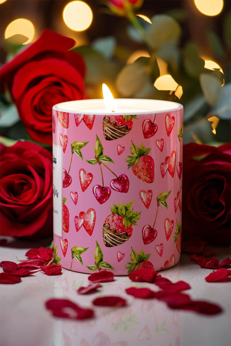 Αρωματικό Κερί, Χειροποίητο με Άρωμα Vanilla Cream, Sweet Kiss