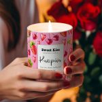 Αρωματικό Κερί, Χειροποίητο με Άρωμα Vanilla Cream, Sweet Kiss