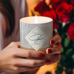 Αρωματικό Κερί, Χειροποίητο με Άρωμα Vanilla Cream, Marble