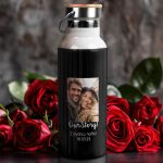 Μπουκάλι Θερμός Ανοξείδωτo με Σχέδιο Love Memories