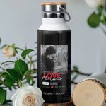 Μπουκάλι Θερμός Ανοξείδωτo με Σχέδιο Love Memories