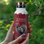 Μπουκάλι Θερμός Ανοξείδωτo με Σχέδιο 10 Reasons