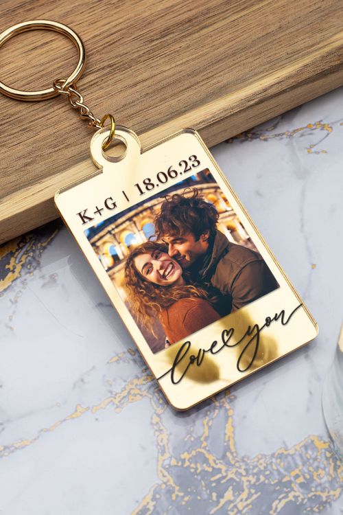 Μπρελόκ Κλειδιών Golden Mirror με Σχέδιο Our Memories