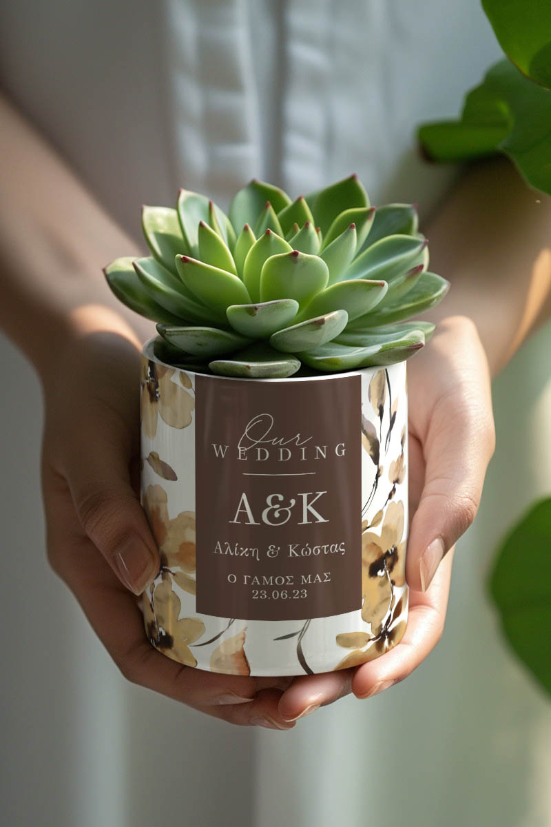 Κασπώ Προσωποποιημένο με Σχέδιο Autumn Flower