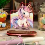 Φωτιστικό Led με Premium Λαμπάδα και Σχέδιο Μικρός Μονόκερος