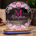Φωτιστικο Led για Γιορτή της Μητέρας με Σχέδιο Rose Floral