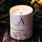 Αρωματικό Κερί, Χειροποίητο με Άρωμα Vanilla Cream, Floral Mom