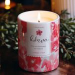 Αρωματικό Κερί, Χειροποίητο με Άρωμα Vanilla Cream, Red Flower