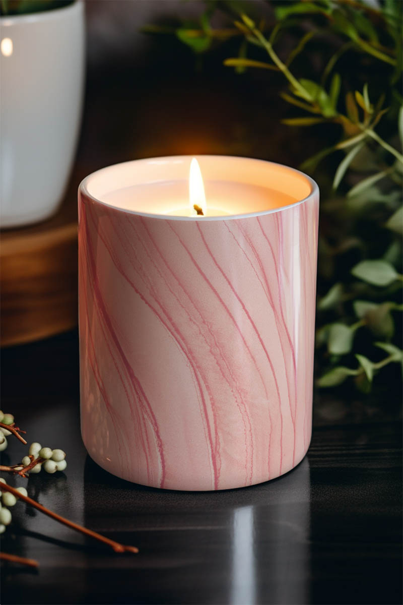 Αρωματικό Κερί, Χειροποίητο με Άρωμα Vanilla Cream, Letter Mom