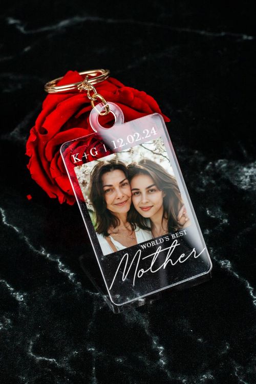 Μπρελόκ Κλειδιών με Φωτογραφία για Μητέρα, Best Mother