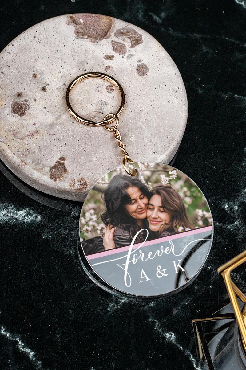 Μπρελόκ Κλειδιών με Φωτογραφία για Μητέρα, Forever