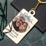 Μπρελόκ Κλειδιών Golden Mirror με Φωτογραφία Best Daddy