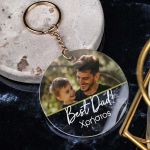 Μπρελόκ Κλειδιών με Φωτογραφία για Πατέρα, Best Dad