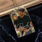 Μπρελόκ Κλειδιών με Φωτογραφία για Πατέρα, Lovely Dad