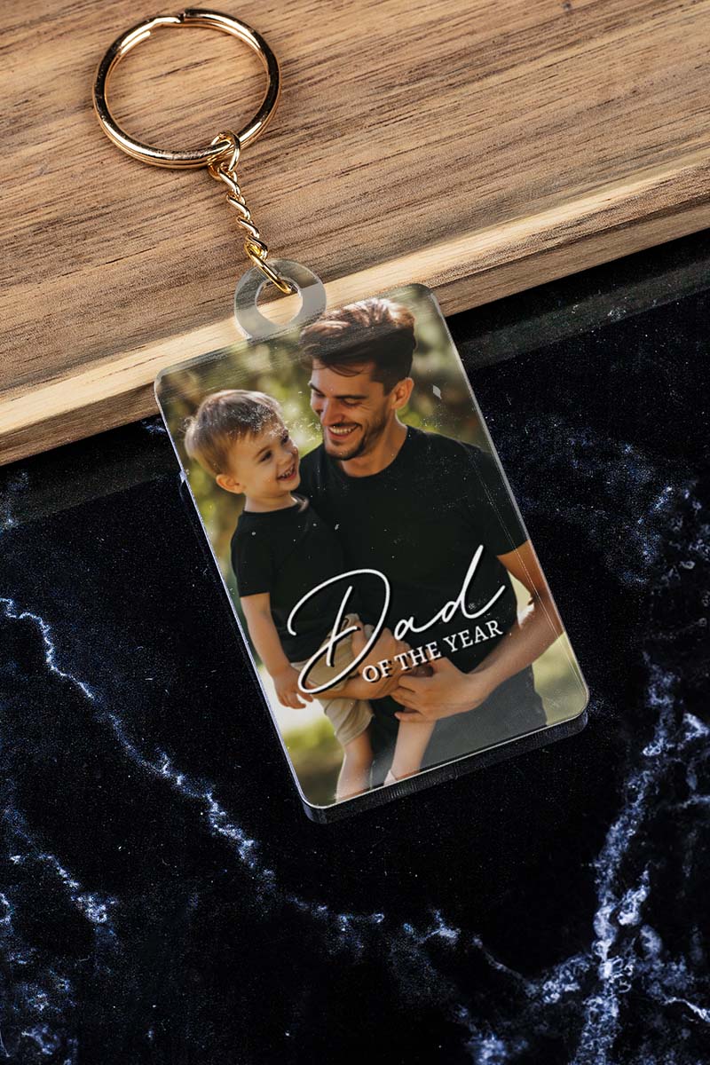 Μπρελόκ Κλειδιών με Φωτογραφία για Πατέρα, Lovely Dad