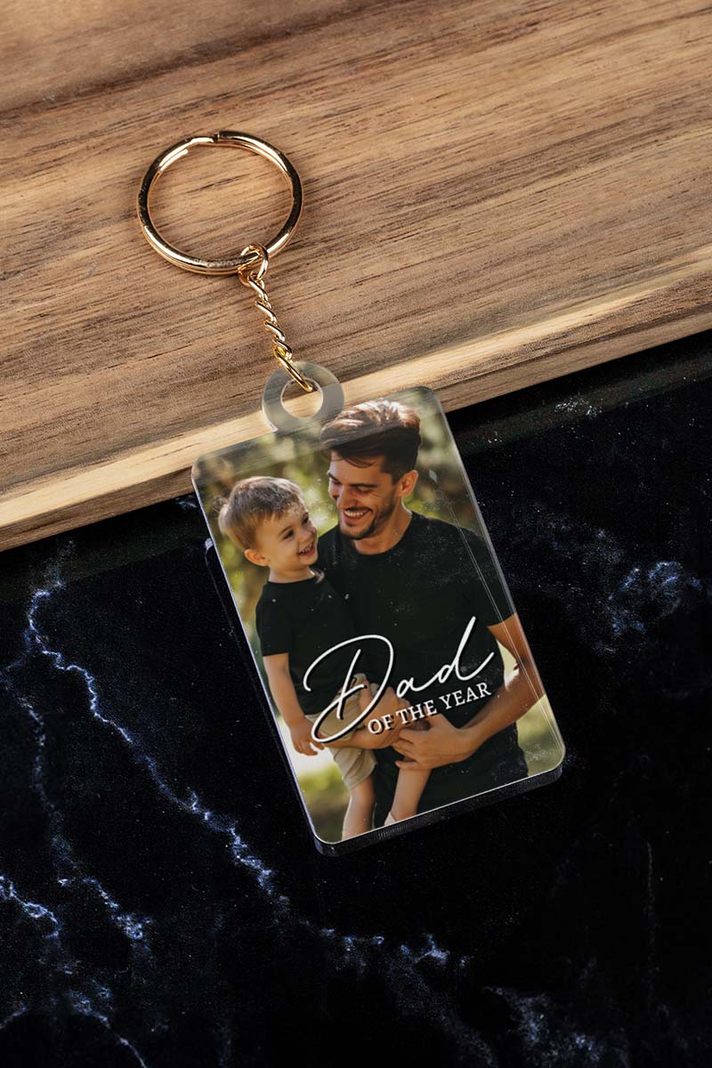 Μπρελόκ Κλειδιών με Φωτογραφία για Πατέρα, Lovely Dad