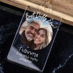 Μπρελόκ Κλειδιών με Φωτογραφία για Πατέρα, Best Daddy