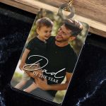 Μπρελόκ Κλειδιών με Φωτογραφία για Πατέρα, Lovely Dad