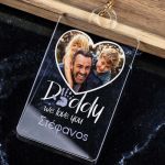 Μπρελόκ Κλειδιών με Φωτογραφία για Πατέρα, Daddy Heart