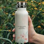 Μπουκάλι Θερμός Ανοξείδωτo με Σχέδιο Floral Teacher