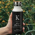 Μπουκάλι Θερμός Ανοξείδωτo με Σχέδιο Black Board