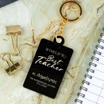 Μπρελόκ Κλειδιών με Όνομα Golden Mirror, Δώρο για Δάσκαλο