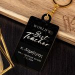 Μπρελόκ Κλειδιών με Όνομα Golden Mirror, Δώρο για Δάσκαλο