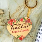 Μπρελόκ Κλειδιών με Όνομα Golden Mirror, Δώρο για Δασκάλα