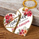 Μπρελόκ Κλειδιών με Όνομα Golden Mirror, Δώρο για Δασκάλα