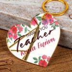 Μπρελόκ Κλειδιών με Όνομα Golden Mirror, Δώρο για Δασκάλα