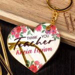 Μπρελόκ Κλειδιών με Όνομα Golden Mirror, Δώρο για Δασκάλα